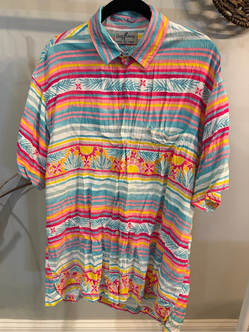 Kenny Flowers limited edition Mayakoba Hawaiian Short-Sleeve Tropical shirt -XL